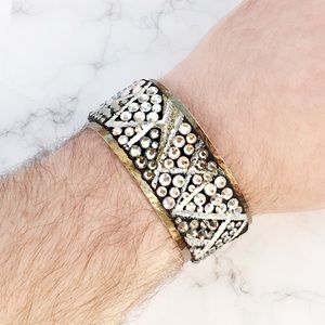 CMR Swarovski & Leather Bracelet